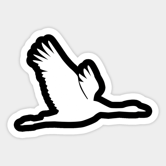 Crane Sticker by Designzz